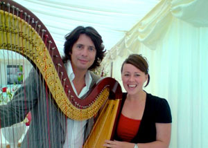 Amanda photographed with Laurence Llewelyn-Bowen